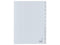 Kangaro tabbladen - A4 - PP 120 micron - grijs - 4-gaats - 12-delig maand - G412J