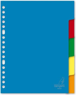 Kangaro tabbladen - A5 - blanco - 5-delig - PP - 17-gaats - A505M