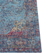 KANSU - Laagpolig vloerkleed - Blauw - 80 x 150 cm - Katoen