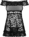 Kanten Babydoll en String - Zwart