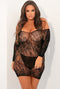 Kanten offshoulder jurk - XL/2XL