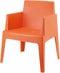 Kantinestoel Cubix Rood