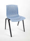 Kantinestoel Flex Frame Antraciet Zitting Blauw
