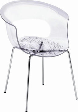 Kantinestoel Italiaans Design recyclebaar Transparant