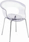 Kantinestoel Italiaans Design recyclebaar Transparant