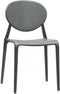 Kantinestoel of tuinstoel Italiaans design Antraciet