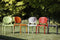 Kantinestoel of tuinstoel Italiaans design Pistache