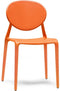 Kantinestoel of tuinstoel Italiaans design Rood