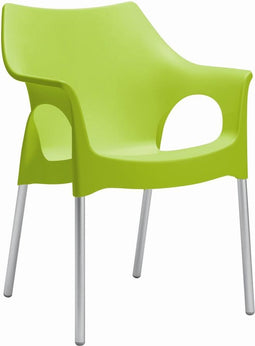 Kantinestoel of tuinstoel Modern recyclebaar Grijs