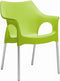 Kantinestoel of tuinstoel Modern recyclebaar Grijs