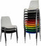 Kantinestoelen Rome kunststof stapelbaar beige koppelbaar