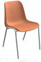 Kantinestoelen Rome kunststof stapelbaar oranje