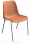 Kantinestoelen Rome kunststof stapelbaar wit