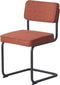 Kantinestoelen Rome kunststof stapelbaar zwart frame grijs kuip