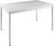 Kantinetafel Basic 140cm breed 80cm diep wit frame wit blad rechthoekig