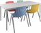 Kantinetafel Basic 200cm breed 80cm diep wit blad wit frame rechthoekig