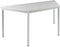 Kantinetafel Basic 80cm breed 80cm diep grijs blad grijs frame rechthoekig