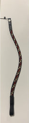 KANTRIE Frontriem Sparkle donkerrood/taupe VB