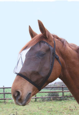 KANTRIE - Vliegmasker Basic zonder gehoorbescherming - Zwart - Pony