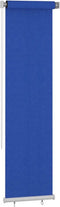 vidaXL - Rolgordijn - voor - buiten - 60x230 - cm - HDPE - blauw