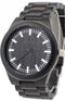 Wave Hawaii Horloge Citizen Miyota Heren 4,5 Cm Hout/staal Zwart