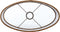 Kap ovaal recht - Gemstone goud