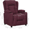 vidaXL Fauteuil verstelbaar stof paars