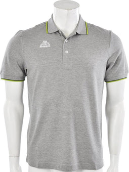 Kappa - Polo Omini - Heren Polo - S - Grijs/Groen