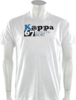 Kappa - Tee Athletic - Wit - Heren - maat XXL