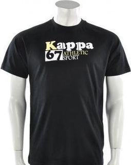 Kappa - Tee Athletic - Zwart - Heren - maat M