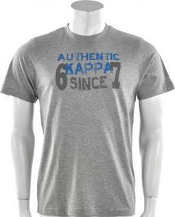 Kappa - Tee Authentic Zeikek - Grijs - Heren - maat XXL