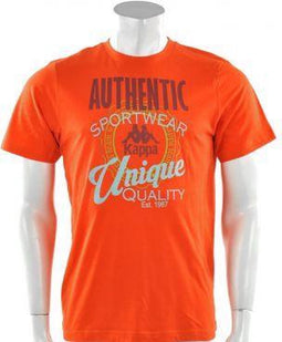 Kappa - Tee Authentic Zulun - Oranje - Heren - maat XL