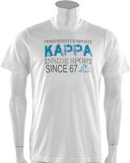 Kappa - Tee K Spirit - Wit - Heren - maat XXL