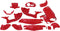 Kappenset Gilera Runner Ferrari Rood 15-delig tot bouwjaar 08-2005