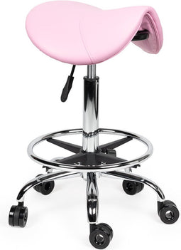 Kapperskruk Roze zithoogte 40CM t/m 58CM Met voetring