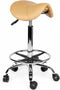Kapperskruk Wit zithoogte 40CM t/m 58CM Met voetring