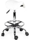 Kapperskruk Wit zithoogte 40CM t/m 58CM Met voetring
