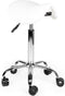 Kapperskruk Wit zithoogte 40CM t/m 58CM Zonder voetring