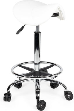 Kapperskruk Wit zithoogte 50CM t/m 68CM Met voetring