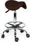 Kapperskruk zwart zithoogte 40cm t/m 58cm met voetring