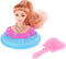 Kappop Glamour met Haarborstel, 9cm