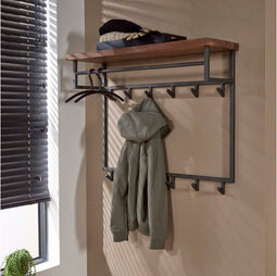 Kapstok Daytona 12 haken - naturel