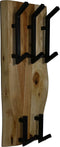 Kapstok Live Edge - 25x13x60 - Naturel - Acaciahout/metaal