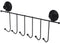 Kapstok voor deur Berilo CN-W6753-4P Zwart Staal ABS 39 x 16 x 4,9 cm (12 Stuks)