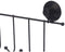 Kapstok voor deur Berilo CN-W6753-4P Zwart Staal ABS 39 x 16 x 4,9 cm (12 Stuks)