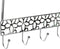Kapstok voor deur DKD Home Decor 32 x 10 x 19 cm Zilverkleurig Metaal Blommor
