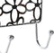 Kapstok voor deur DKD Home Decor 32 x 10 x 19 cm Zilverkleurig Metaal Blommor