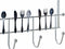 Kapstok voor deur DKD Home Decor 34 x 17 x 9 cm Zilverkleurig Metaal