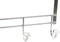 Kapstok voor deur DKD Home Decor 8424001835256 47 x 10 x 22 cm Zilverkleurig Metaal Transparant