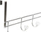 Kapstok voor deur DKD Home Decor 8424001835256 47 x 10 x 22 cm Zilverkleurig Metaal Transparant
